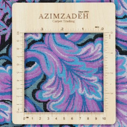 Handwoven Carpet, Corner Medallion Layout, All Silk, Qom, 205 × 306 cm Ref 10601038