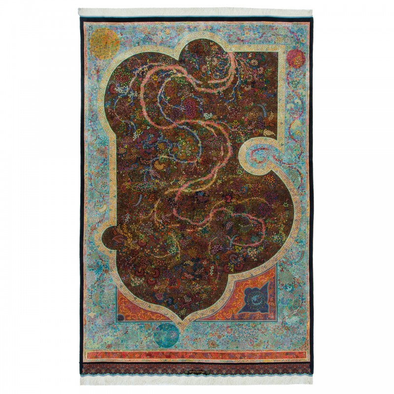 Handwoven Carpet, All-over Layout, All Silk, Qom, 193 × 300 cm Ref 10501039
