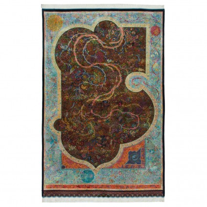Handwoven Carpet, All-over Layout, All Silk, Qom, 193 × 300 cm Ref 10501039