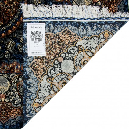 Handwoven Carpet, Corner Medallion Layout, All Silk, Qom, 200 × 310 cm Ref 10601047