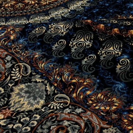 Handwoven Carpet, Corner Medallion Layout, All Silk, Qom, 200 × 310 cm Ref 10601047