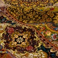Handwoven Carpet, Corner Medallion Layout, All Silk, Qom, 200 × 300 cm Ref 10601055