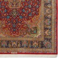 Handwoven Carpet, Corner Medallion Layout, All Silk, Qom, 200 × 300 cm Ref 10601056