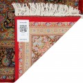 Handwoven Carpet, Corner Medallion Layout, All Silk, Qom, 200 × 300 cm Ref 10601056