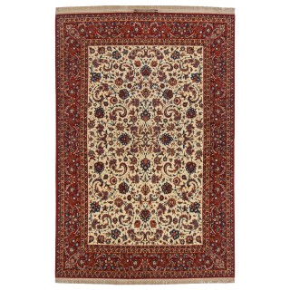 Handwoven Carpet, All-over Layout, Wool on Silk Warp, Isfahan, 260 × 380 cm Ref 10901456