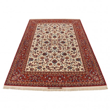 Handwoven Carpet, All-over Layout, Wool on Silk Warp, Isfahan, 260 × 380 cm Ref 10901457
