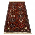 Handwoven Carpet, Square/Block Layout, All Wool, Shiraz, 80 × 200 cm Ref 10101480