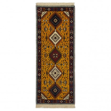 Handwoven Carpet, Square/Block Layout, All Wool, Shiraz, 80 × 205 cm Ref 10101482