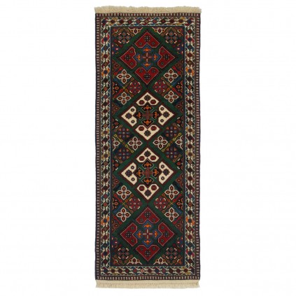 Handwoven Carpet, Square/Block Layout, All Wool, Shiraz, 81 × 207 cm Ref 10101483