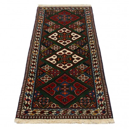 Handwoven Carpet, Square/Block Layout, All Wool, Shiraz, 81 × 207 cm Ref 10101483