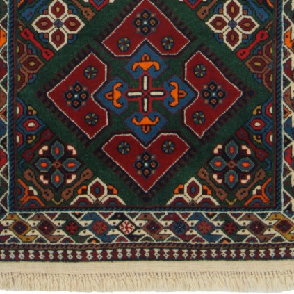 Handwoven Carpet, Square/Block Layout, All Wool, Shiraz, 81 × 207 cm Ref 10101483