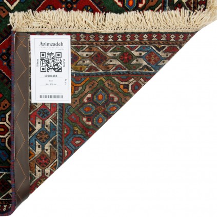 Handwoven Carpet, Square/Block Layout, All Wool, Shiraz, 81 × 207 cm Ref 10101483