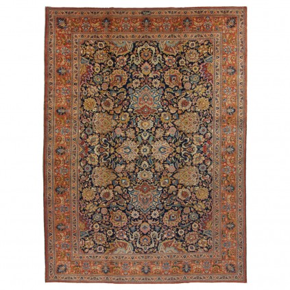 Old Handwoven Carpet, All-over Layout, Wool on Cotton Warp, Tabriz, 290 × 400 cm Ref 11100698