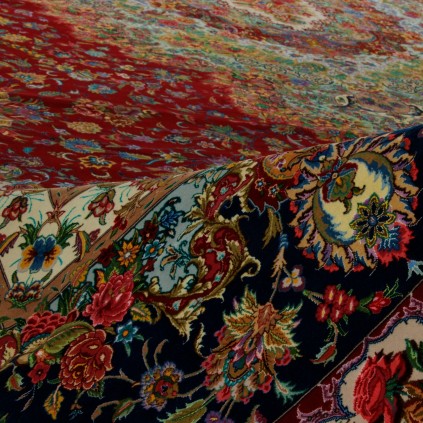 Handwoven Carpet, Corner Medallion Layout, Wool and Silk on Silk Warp, Tabriz, 600 × 1000 cm Ref 16000771