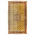 Handwoven Carpet, Medallion Layout, All Silk, Qom, 600 × 1000 cm Ref 16000773