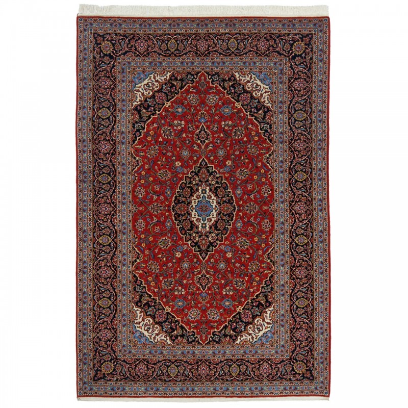 Handwoven Carpet, Corner Medallion Layout, All Wool, Kerman, 200 × 305 cm Ref 10601024