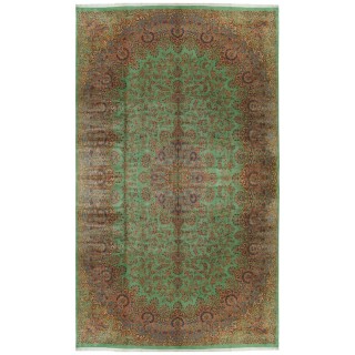 Handwoven Carpet, Medallion Layout, All Wool, Kerman, 600 × 1000 cm Ref 16001124