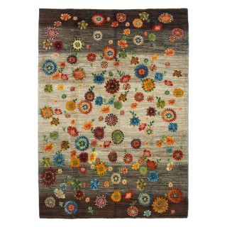 Handwoven Gabbeh, All-over Layout, All Wool, Shiraz, 176 × 246 cm Ref 50401300