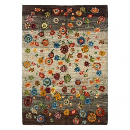 Handwoven Gabbeh, All-over Layout, All Wool, Shiraz, 176 × 246 cm Ref 50401300