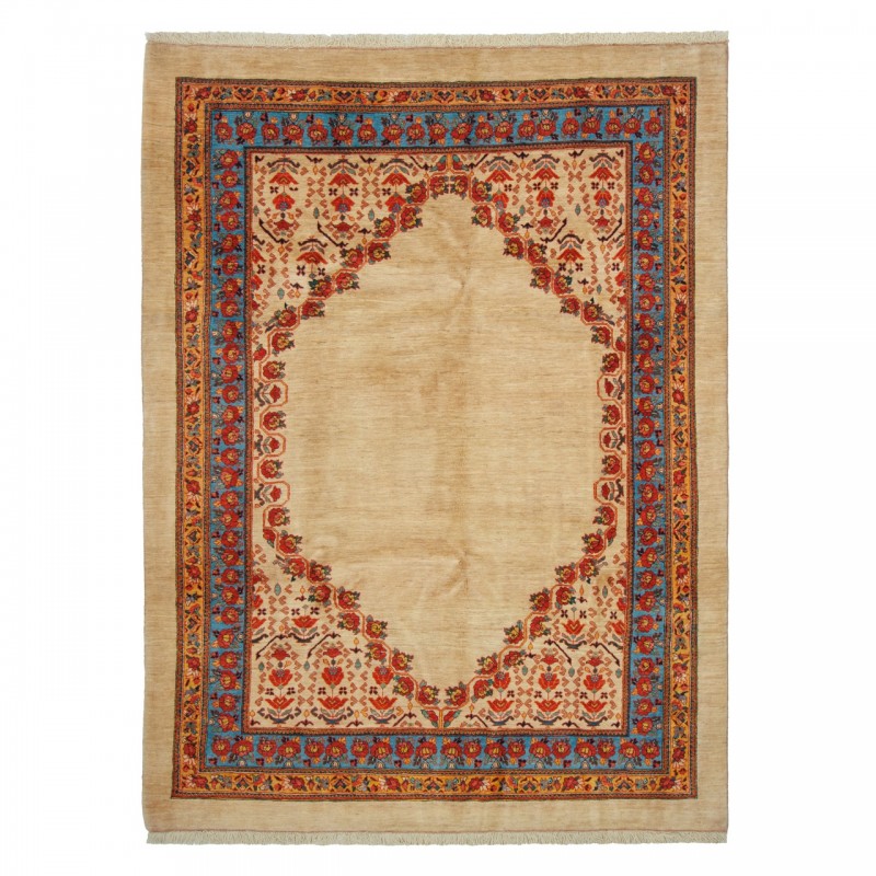 Handwoven Gabbeh, Plain Field Layout, All Wool, Shiraz, 190 × 253 cm Ref 50401307