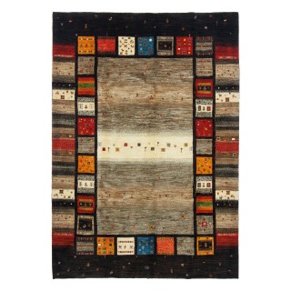 Handwoven Gabbeh, All-over Layout, All Wool, Shiraz, 176 × 250 cm Ref 50401308