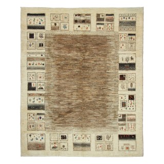 Handwoven Gabbeh, All-over Layout, All Wool, Shiraz, 208 × 254 cm Ref 50501309