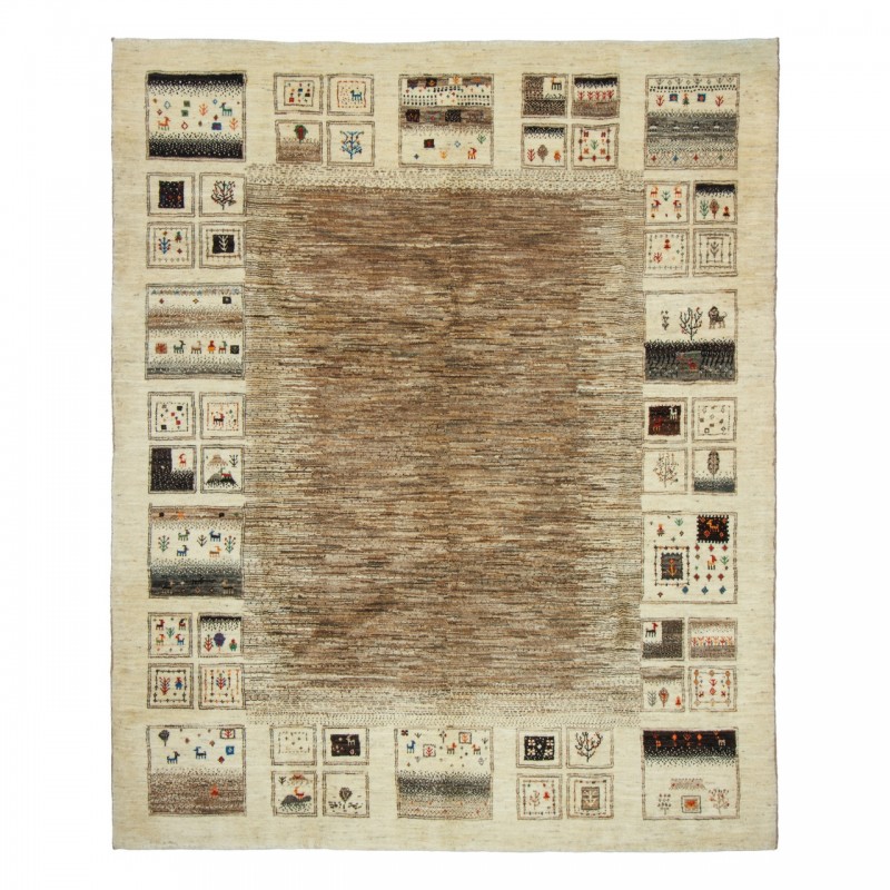 Handwoven Gabbeh, All-over Layout, All Wool, Shiraz, 208 × 254 cm Ref 50501309
