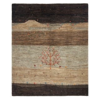 Handwoven Gabbeh, All-over Layout, All Wool, Shiraz, 149 × 181 cm Ref 50201314