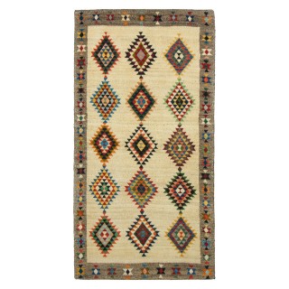 Handwoven Gabbeh, All-over Layout, All Wool, Shiraz, 80 × 157 cm Ref 50101351