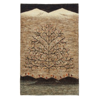 Handwoven Gabbeh, All-over Layout, All Wool, Shiraz, 90 × 141 cm Ref 50101365