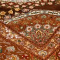 Handwoven Carpet, Plain Field Layout, All Silk, Tabriz, 268 × 275 cm Ref 10700641
