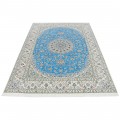 Handwoven Carpet, Corner Medallion Layout, Wool and Silk on Cotton Warp, Nain, 254 × 359 cm Ref 10900795