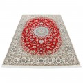 Handwoven Carpet, Corner Medallion Layout, Wool and Silk on Cotton Warp, Nain, 251 × 347 cm Ref 10800796