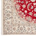 Handwoven Carpet, Corner Medallion Layout, Wool and Silk on Cotton Warp, Nain, 248 × 356 cm Ref 10800797