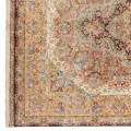 Handwoven Carpet, Corner Medallion Layout, All Silk, Qom, 245 × 360 cm Ref 10800802