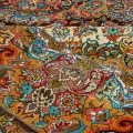Handwoven Carpet, Corner Medallion Layout, All Silk, Qom, 245 × 360 cm Ref 10800802