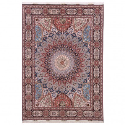 Handwoven Carpet, Dome Layout, Wool and Silk on Silk Warp, Tabriz, 247 × 358 cm Ref 10800809