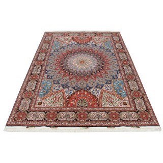 Handwoven Carpet, Dome Layout, Wool and Silk on Silk Warp, Tabriz, 247 × 358 cm Ref 10800809