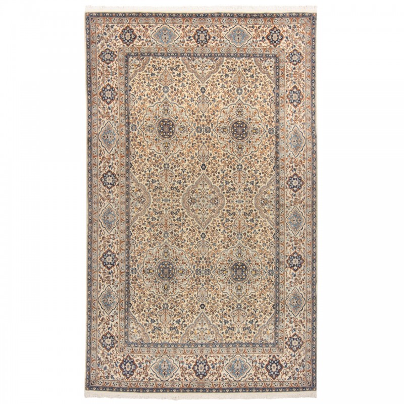 Handwoven Carpet, All-over Layout, Wool and Silk on Cotton Warp, Nain, 205 × 338 cm Ref 10600811