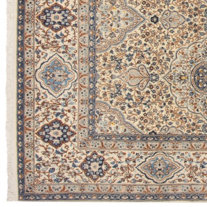 Handwoven Carpet, All-over Layout, Wool and Silk on Cotton Warp, Nain, 205 × 338 cm Ref 10600811