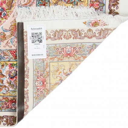 Handwoven Carpet, Corner Medallion Layout, Wool and Silk on Silk Warp, Tabriz, 245 × 360 cm Ref 10800830