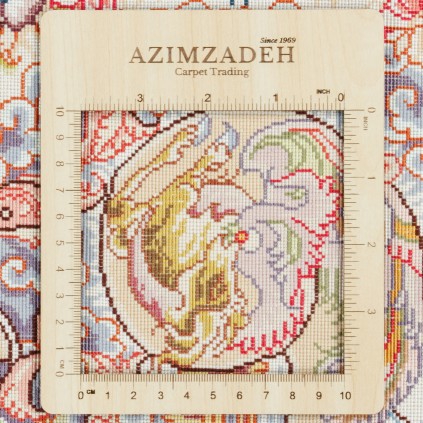 Handwoven Carpet, Corner Medallion Layout, Wool and Silk on Silk Warp, Tabriz, 245 × 360 cm Ref 10800830