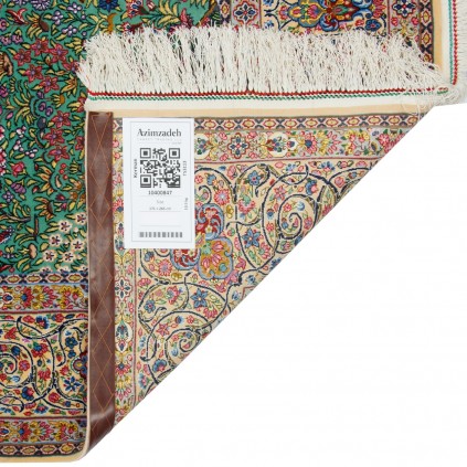 Handwoven Carpet, All-over Layout, Wool and Silk on Silk Warp, Kerman, 171 × 265 cm Ref 10400847