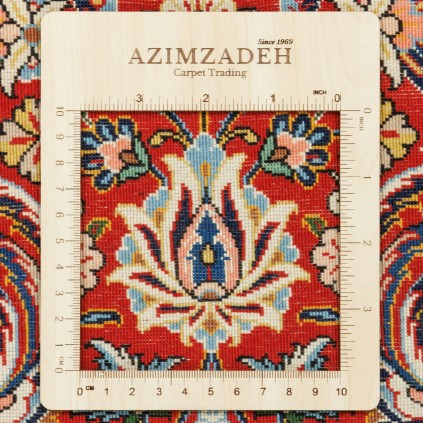 Handwoven Carpet, Corner Medallion Layout, Wool and Silk on Silk Warp, Kashan, 136 × 212 cm Ref 10200848