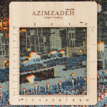 Handwoven Pictorial Rug, All-over Layout, Wool and Silk on Silk Warp, Tabriz, 126 × 206 cm Ref 70200875