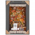 Handwoven Pictorial Rug, All-over Layout, Wool and Silk on Silk Warp, Tabriz, 60 × 68 cm Ref 70000883