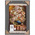 Handwoven Pictorial Rug, All-over Layout, Wool and Silk on Silk Warp, Tabriz, 44 × 70 cm Ref 70000884