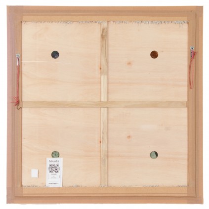 Handwoven Pictorial Rug, All-over Layout, Wool and Silk on Silk Warp, Tabriz, 110 × 107 cm Ref 70100890