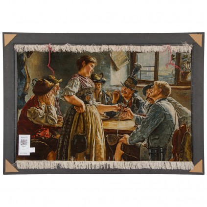 Handwoven Pictorial Rug, All-over Layout, Wool and Silk on Silk Warp, Tabriz, 153 × 100 cm Ref 70100891