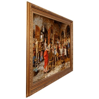 Handwoven Pictorial Rug, All-over Layout, Wool and Silk on Silk Warp, Tabriz, 159 × 98 cm Ref 70100898